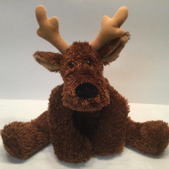 Hallmark Rodney Reindeer Jingle Bell Collar Plush Stuffed Animal 12" Sparkle - Picture 3 of 6